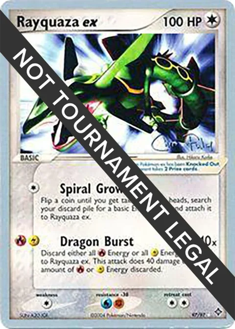 Rayquaza ex - 2004 Chris Fulop #97/097 Pokémon card from World Championship Decks