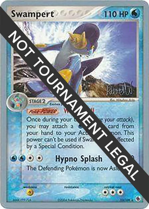 Swampert - 2004 Reed Weichler #13/109 Pokémon card from World Championship Decks