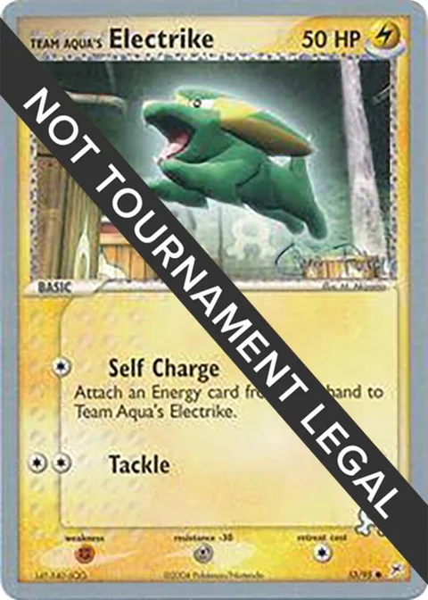 Team Aqua's Electrike - 2004 Chris Fulop #27/95 Pokémon card from World Championship Decks