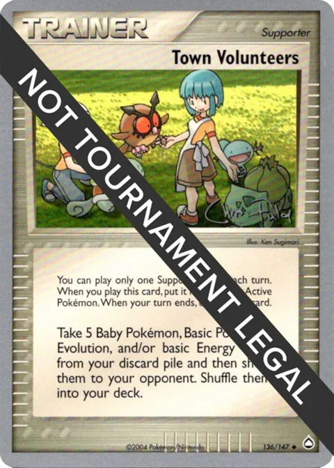Town Volunteers - 2004 Chris Fulop #136/147 Pokémon card from World Championship Decks