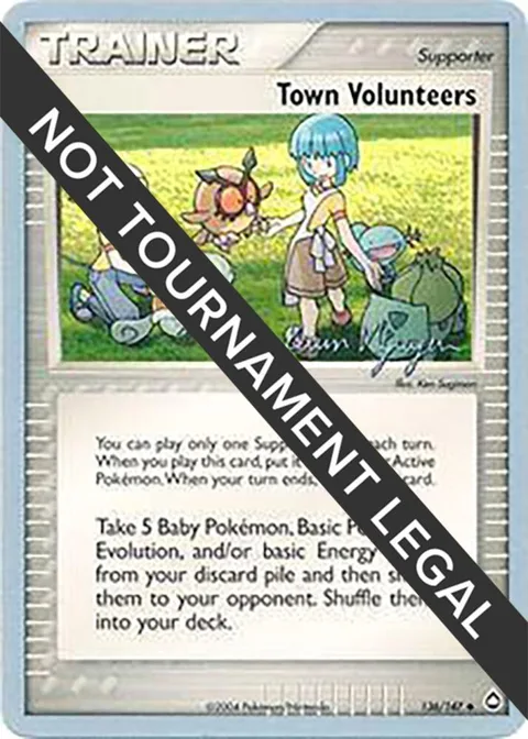 Town Volunteers - 2004 Kevin Nguyen #136/147 Pokémon card from World Championship Decks