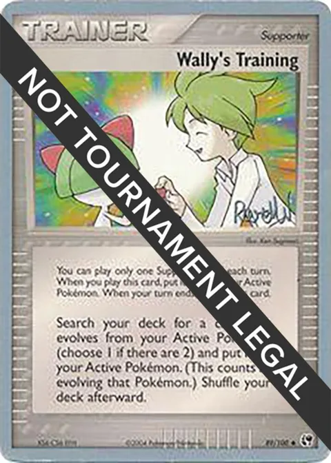 Wally's Training - 2004 Reed Weichler #89/100 Pokémon card from World Championship Decks