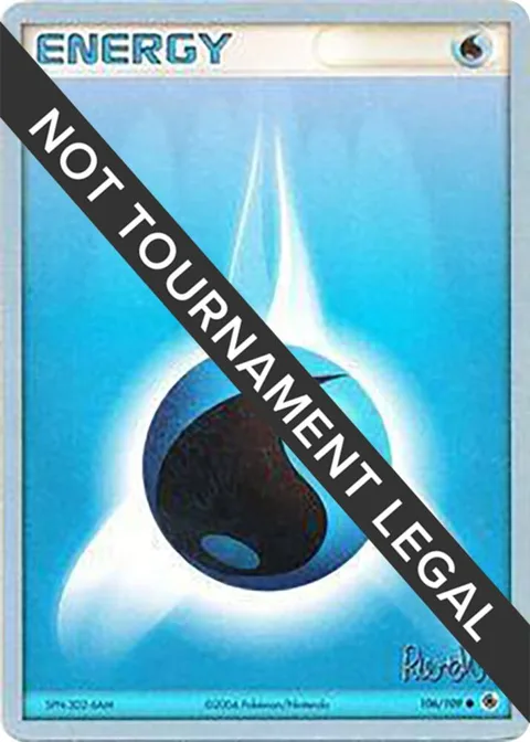 Water Energy - 2004 Reed Weichler #106/109 Pokémon card from World Championship Decks