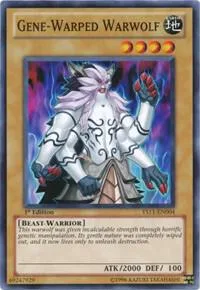 Gene-Warped Warwolf YS11-EN004 Yu-Gi-Oh card from Starter Deck: Dawn of the Xyz