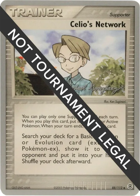 Celio's Network - 2005 Michael Gonzalez #88/112 Pokémon card from World Championship Decks