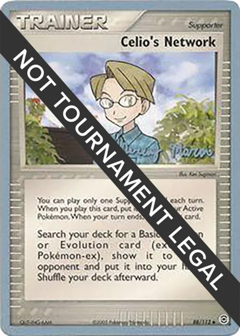 Celio's Network - 2005 Jeremy Maron #88/112 Pokémon card from World Championship Decks