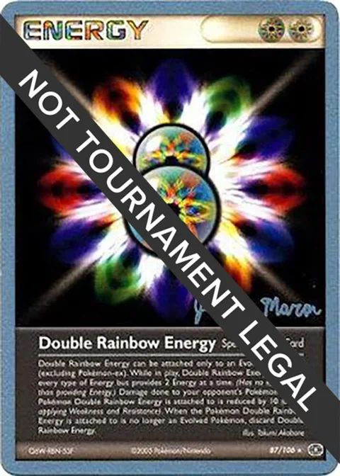 Double Rainbow Energy - 2005 Jeremy Maron #87/106 Pokémon card from World Championship Decks
