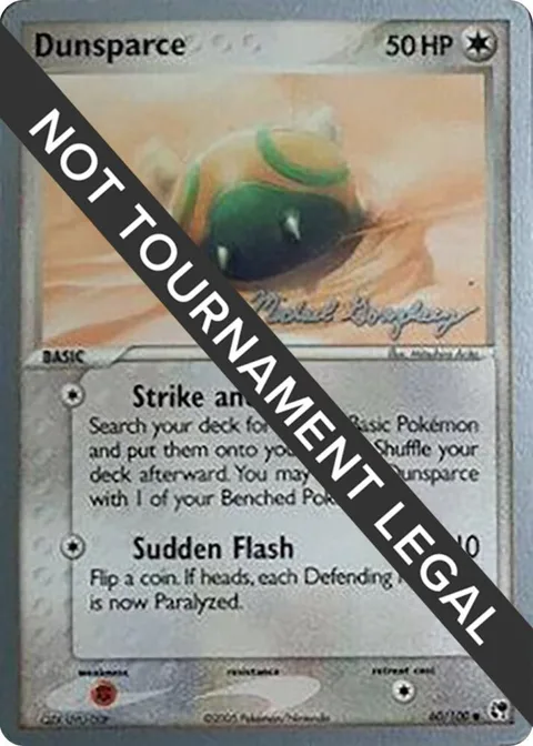 Dunsparce - 2005 Michael Gonzalez #60/100 Pokémon card from World Championship Decks