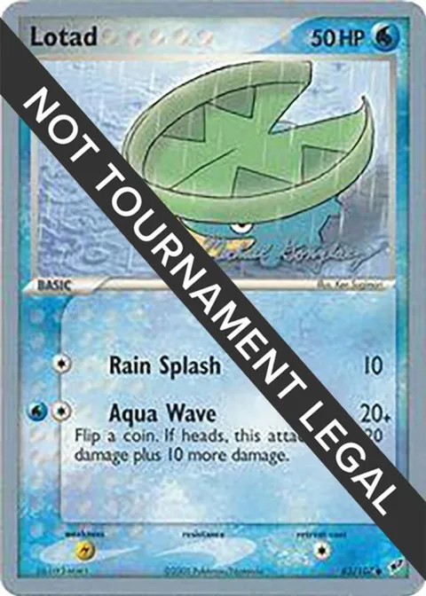 Lotad 63 - 2005 Michael Gonzalez #63/107 Pokémon card from World Championship Decks