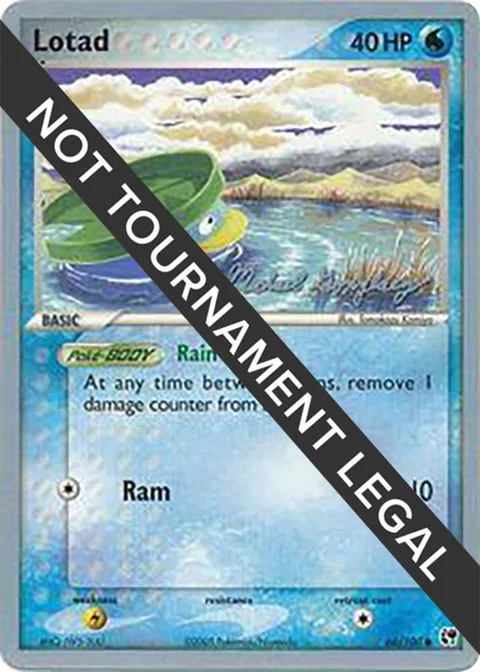 Lotad 66 - 2005 Michael Gonzalez #66/100 Pokémon card from World Championship Decks