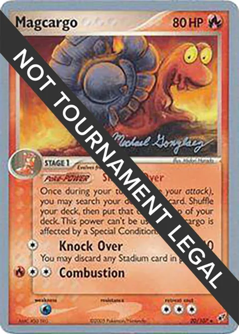 Magcargo - 2005 Michael Gonzalez #20/107 Pokémon card from World Championship Decks