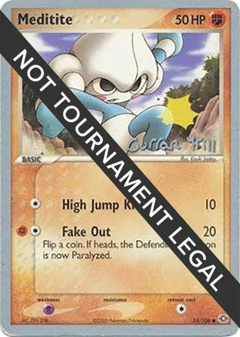 Meditite - 2005 Curran Hill #55/106 Pokémon card from World Championship Decks