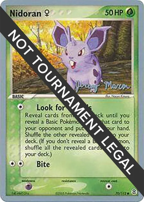 Nidoran F - 2005 Jeremy Maron #70/112 Pokémon card from World Championship Decks