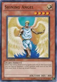 Shining Angel YS11-EN013 Yu-Gi-Oh card from Starter Deck: Dawn of the Xyz