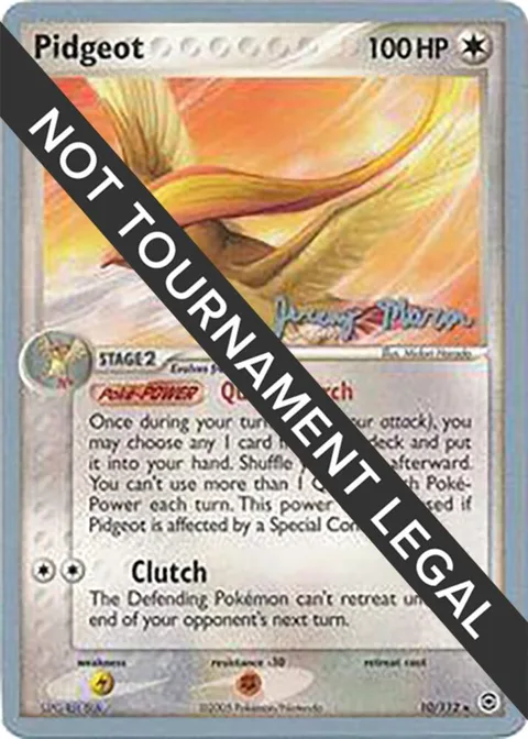 Pidgeot - 2005 Jeremy Maron #10/112 Pokémon card from World Championship Decks