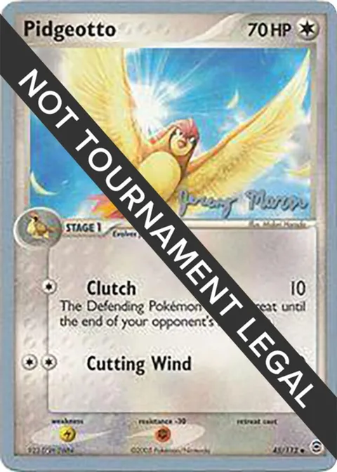 Pidgeotto - 2005 Jeremy Maron #45/112 Pokémon card from World Championship Decks