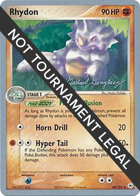 Rhydon - 2005 Michael Gonzalez #46/101 Pokémon card from World Championship Decks