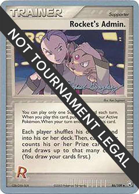 Rocket's Admin. - 2005 Michael Gonzalez #86/109 Pokémon card from World Championship Decks