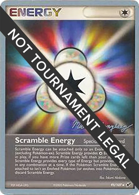 Scramble Energy - 2005 Michael Gonzalez #95/107 Pokémon card from World Championship Decks