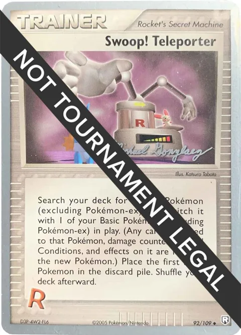 Swoop! Teleporter - 2005 Michael Gonzalez #92/109 Pokémon card from World Championship Decks