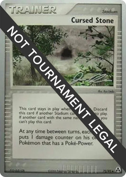 Cursed Stone - 2006 Jason Klaczynski #72/92 Pokémon card from World Championship Decks