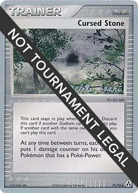 Cursed Stone - 2006 Miska Saari #72/92 Pokémon card from World Championship Decks