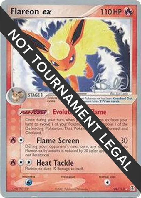 Flareon ex - 2006 Jimmy Ballard #108/113 Pokémon card from World Championship Decks