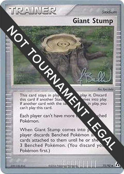 Giant Stump - 2006 Jimmy Ballard #75/92 Pokémon card from World Championship Decks