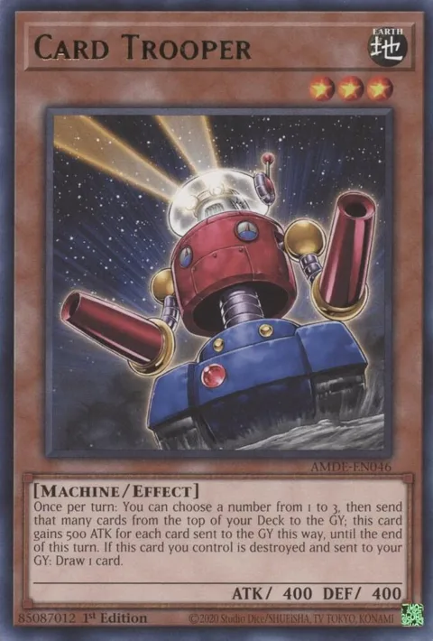 Card Trooper AMDE-EN046 Yu-Gi-Oh card from Amazing Defenders