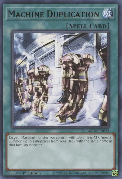 Machine Duplication AMDE-EN054 Yu-Gi-Oh card from Amazing Defenders