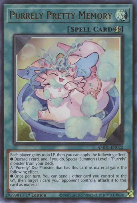 Purrely Pretty Memory AMDE-EN022 Yu-Gi-Oh card from Amazing Defenders