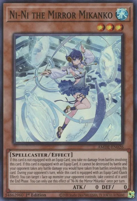 Ni-Ni the Mirror Mikanko AMDE-EN026 Yu-Gi-Oh card from Amazing Defenders