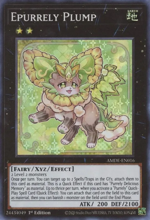 Epurrely Plump AMDE-EN016 Yu-Gi-Oh card from Amazing Defenders