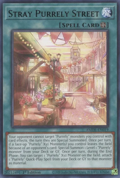 Stray Purrely Street AMDE-EN019 Yu-Gi-Oh card from Amazing Defenders