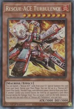 Rescue-ACE Turbulence Collector's Rare AMDE-EN007 Yu-Gi-Oh card from Amazing Defenders