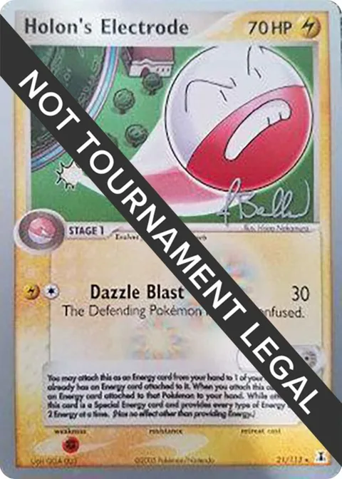 Holon's Electrode - 2006 Jimmy Ballard #21/113 Pokémon card from World Championship Decks