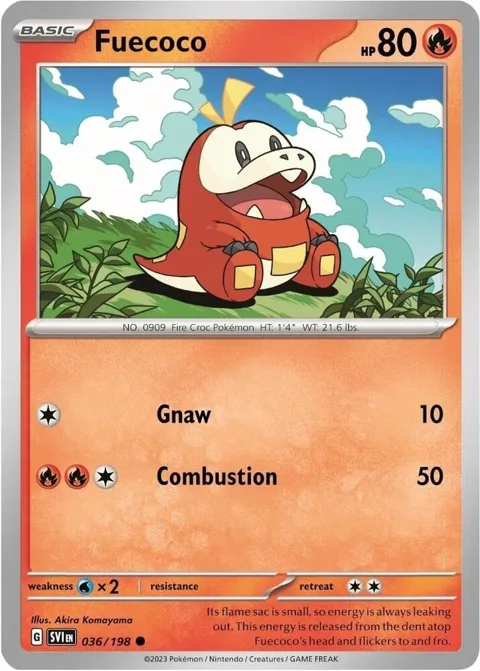 Fuecoco - 036/198 Mirage Holo #036/198 Holofoil Pokémon card from Miscellaneous Cards & Products