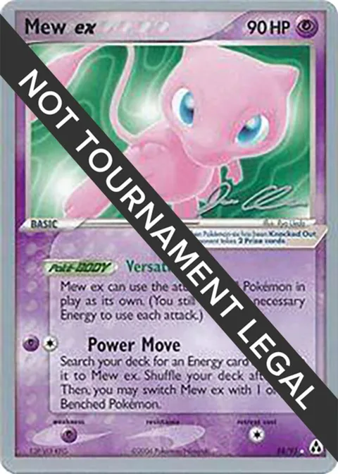 Mew ex - 2006 Jason Klaczynski #88/92 Pokémon card from World Championship Decks