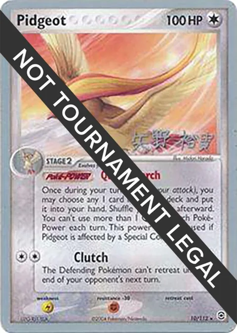 Pidgeot - 2006 Hiroki Yano #10/112 Pokémon card from World Championship Decks