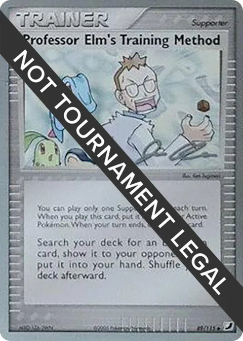 Professor Elm's Training Method - 2006 Jason Klaczynski #89/115 Pokémon card from World Championship Decks