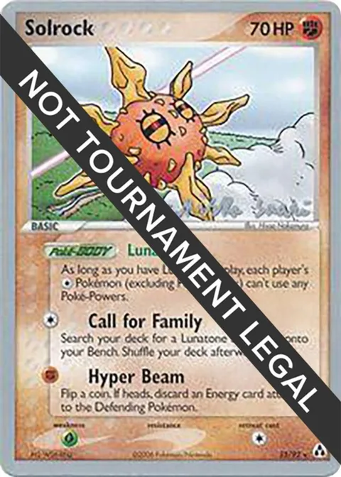 Solrock 25 - 2006 Miska Saari #25/92 Pokémon card from World Championship Decks