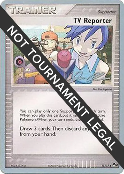 TV Reporter - 2006 Jason Klaczynski #11/17 Pokémon card from World Championship Decks