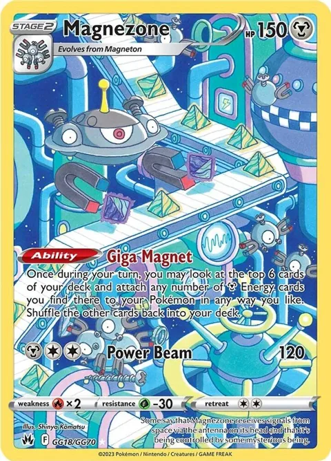 Magnezone #GG18/GG70 Holofoil Pokémon card from Crown Zenith: Galarian Gallery