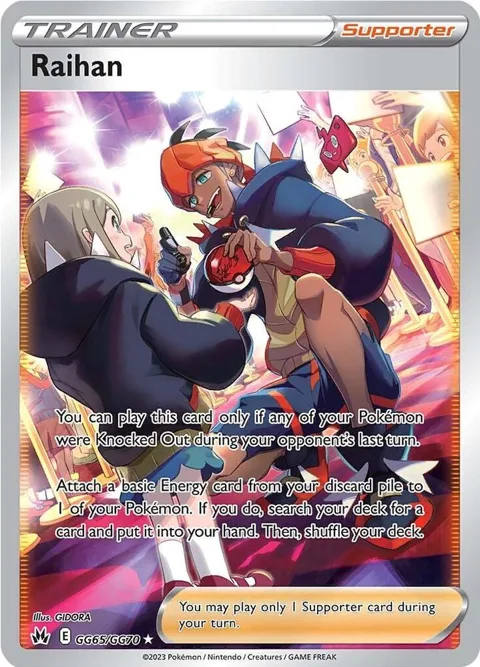 Raihan #GG65/GG70 Holofoil Pokémon card from Crown Zenith: Galarian Gallery