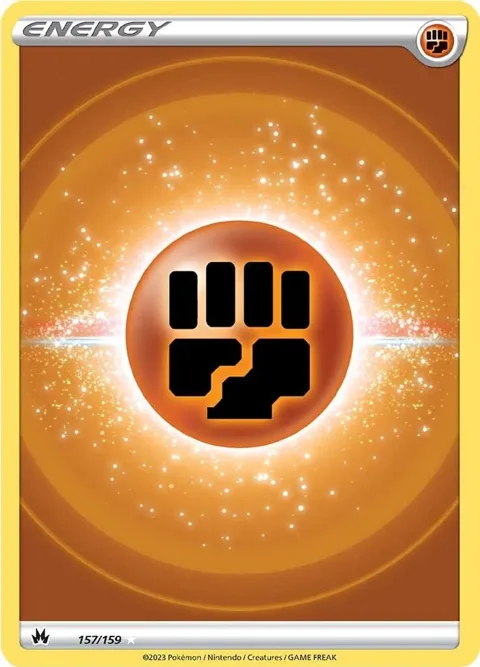 Fighting Energy Texture Full Art #157/159 Holofoil Pokémon card from Crown Zenith