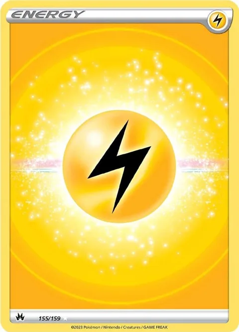Lightning Energy Texture Full Art #155/159 Holofoil Pokémon card from Crown Zenith