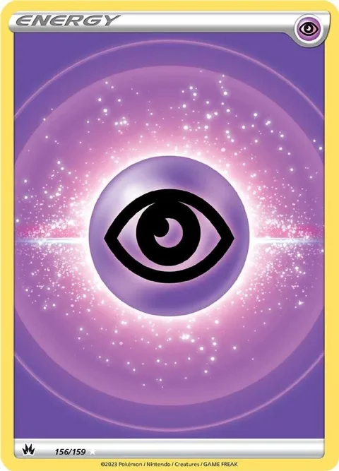 Psychic Energy Texture Full Art #156/159 Holofoil Pokémon card from Crown Zenith