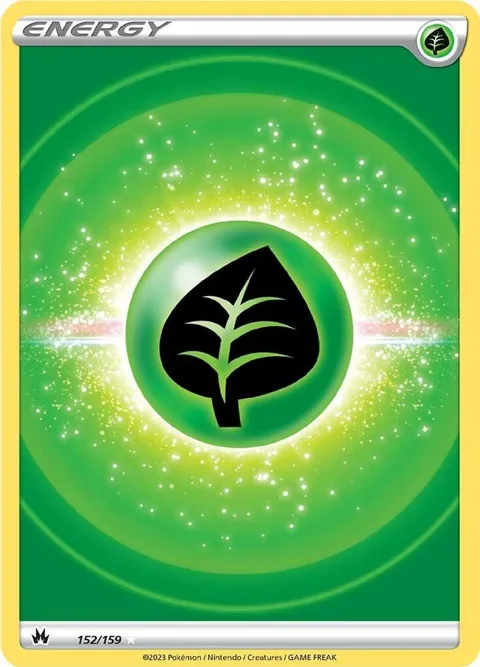 Grass Energy Texture Full Art #152/159 Holofoil Pokémon card from Crown Zenith