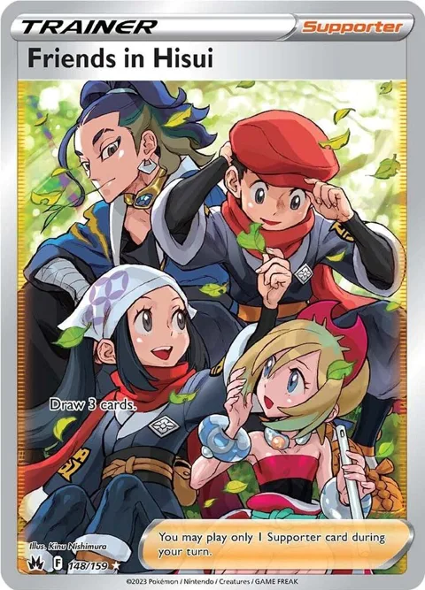Friends in Hisui Full Art #148/159 Holofoil Pokémon card from Crown Zenith