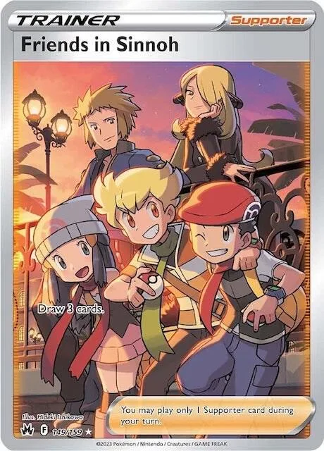 Friends in Sinnoh Full Art #149/159 Holofoil Pokémon card from Crown Zenith